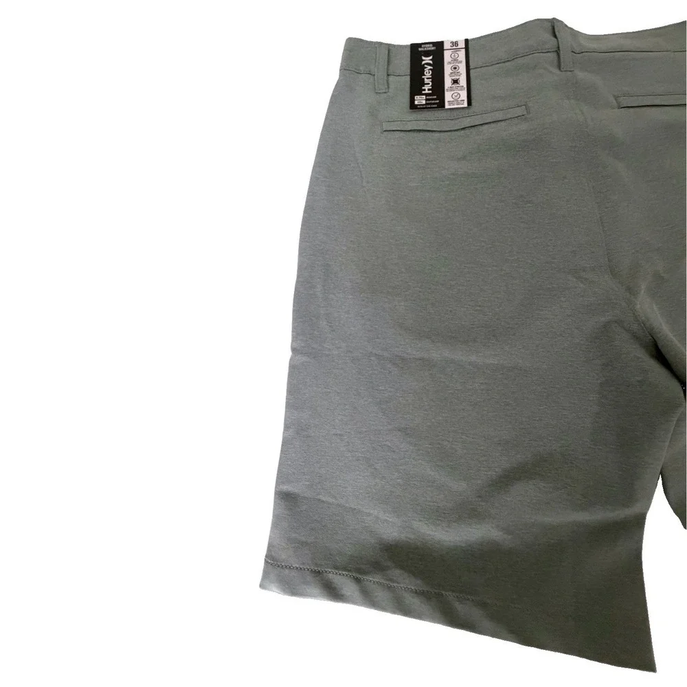 Hurley Men's Gladiator Grey Hybrid Walkshorts 4-Way Stretch Water Repellent SZ36
